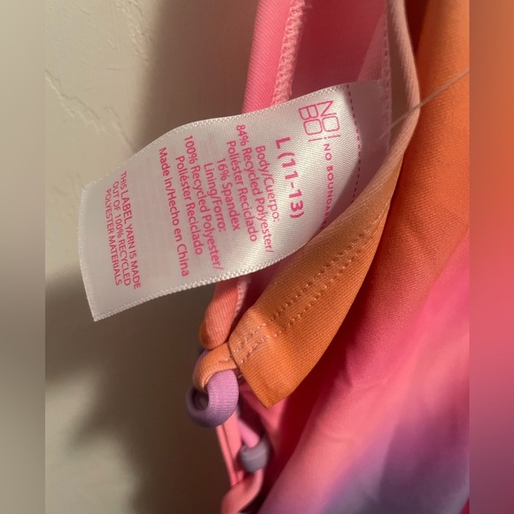 🔴 3/$12 Junior’s Colorful One Piece Swimsuit. NWT! - Picture 3 of 4